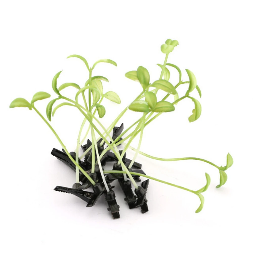 

Novelty Plants Lucky Grass Hair Clips Barrette Headwear Small Bud Antenna Bean Sprout Funny Festival Party Hairpin 500PCS
