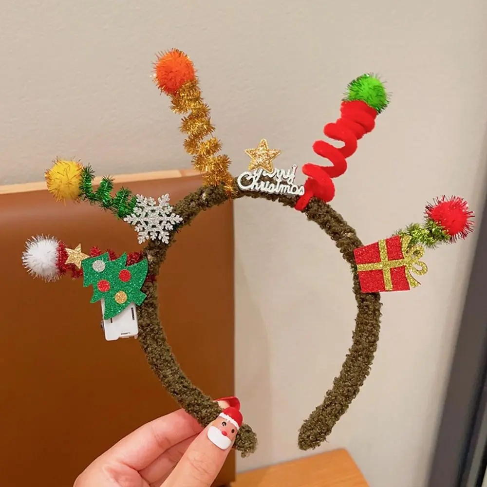 

Hair Accessories Christmas Headband Merry Chritmas Xmas Santa Claus Hair Hoop Headpiece Hairband Antler Hair Hoop Party