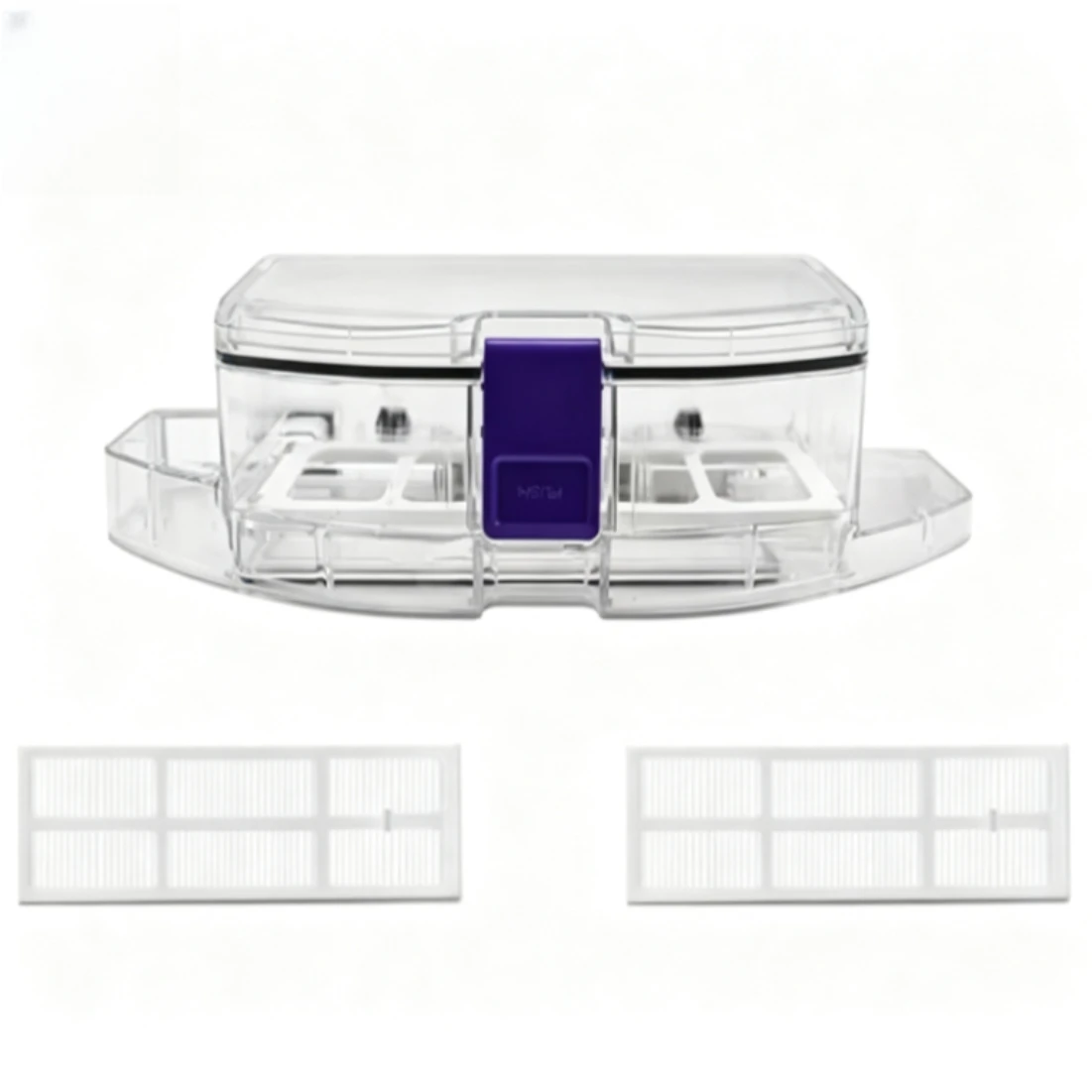 Compatible Replacement Accessories for Narwal J3 Robot Vacuum and For Freo Vacuum Cleaner Dust Bin 1pc Filter 2pcs