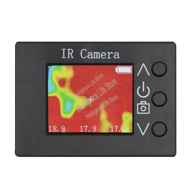 MLX90640 Infrared Temperature Sensor Simple Thermal Imager 1.8Inch LCD Screen Handheld IR Thermograph Camera Black Plastic 1 Set