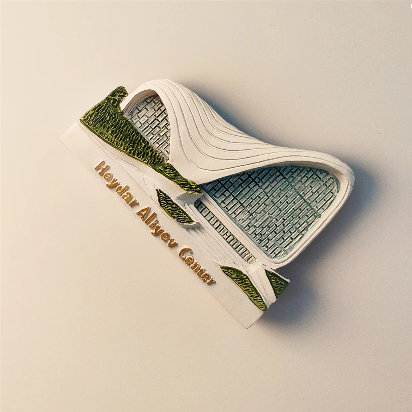 أذربيجان، باكو، مركز ثقافي علييف، مجسم ثلاثي الأبعاد، هدايا تذكارية للسياحة، لوحة راتينج، ديكور منزلي، مغناطيس الثلاجة #3