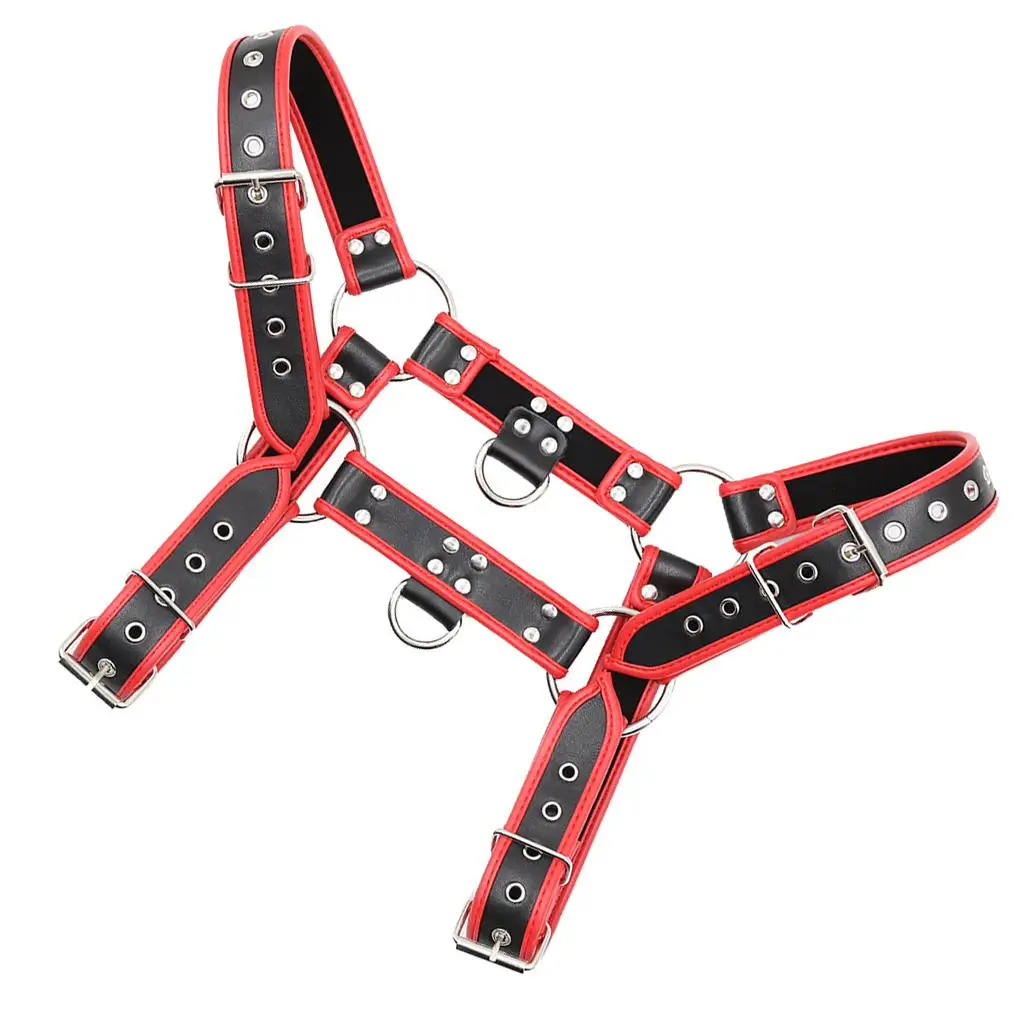 Adjustable Leather Chest Harness Straps for Men Sexy Clubwear Body Belt Cosplay Nightwear Accessories
