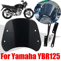 レトロなウィンドスクリーンデフレクターカバー、フロントガラス、ウィンドスクリーン、Yamaha ybr125 ybr125k ybr 125 k g 125 k 125cc ybr125gアクセサリー