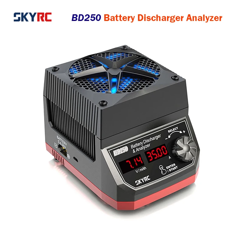 

SKYRC BD250 Battery Discharger LiPo LiFe LiHv NiMH NiCd Pb Battery Analyzer Upgraded Battery Discharger