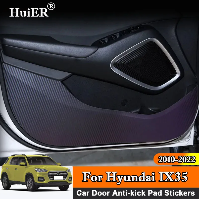 Car Inner Door Anti Kick Film Protective Anti-Scratch Cover For Hyundai IX35 2010 - 2020 2021 2022 Auto Accessories Protector