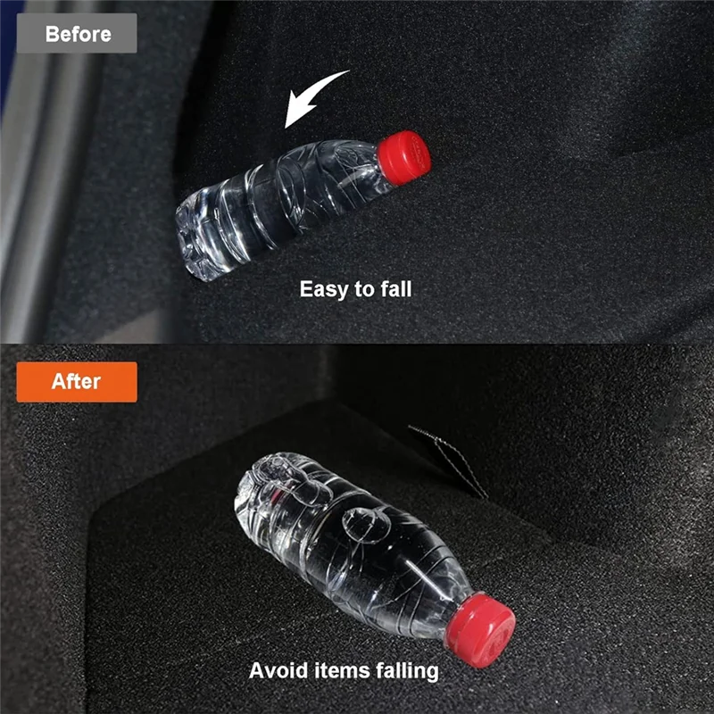 

For Tesla Model 3 Highland 2024 Trunk Organizer, Side Storage Box, Rear Trunk Storage Bin With Cover Parts