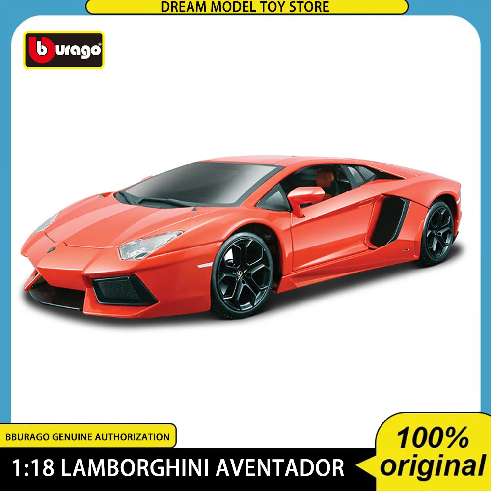 Bburago 1:18 Lamborghini Gallardo Aventador Sports Car Diecast Model Edition Alloy Luxury Vehicle Toy Collection Ornaments Gift