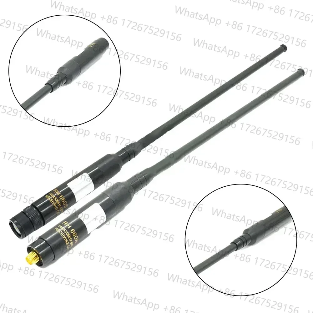 RH660S High-Gain Dual Walkie-Talkie Telescopic Antenna With SMA-Female/SMA-Male LT-3288,LT-6288,LT-3188,LT-2188,LT-3260,LT-3268