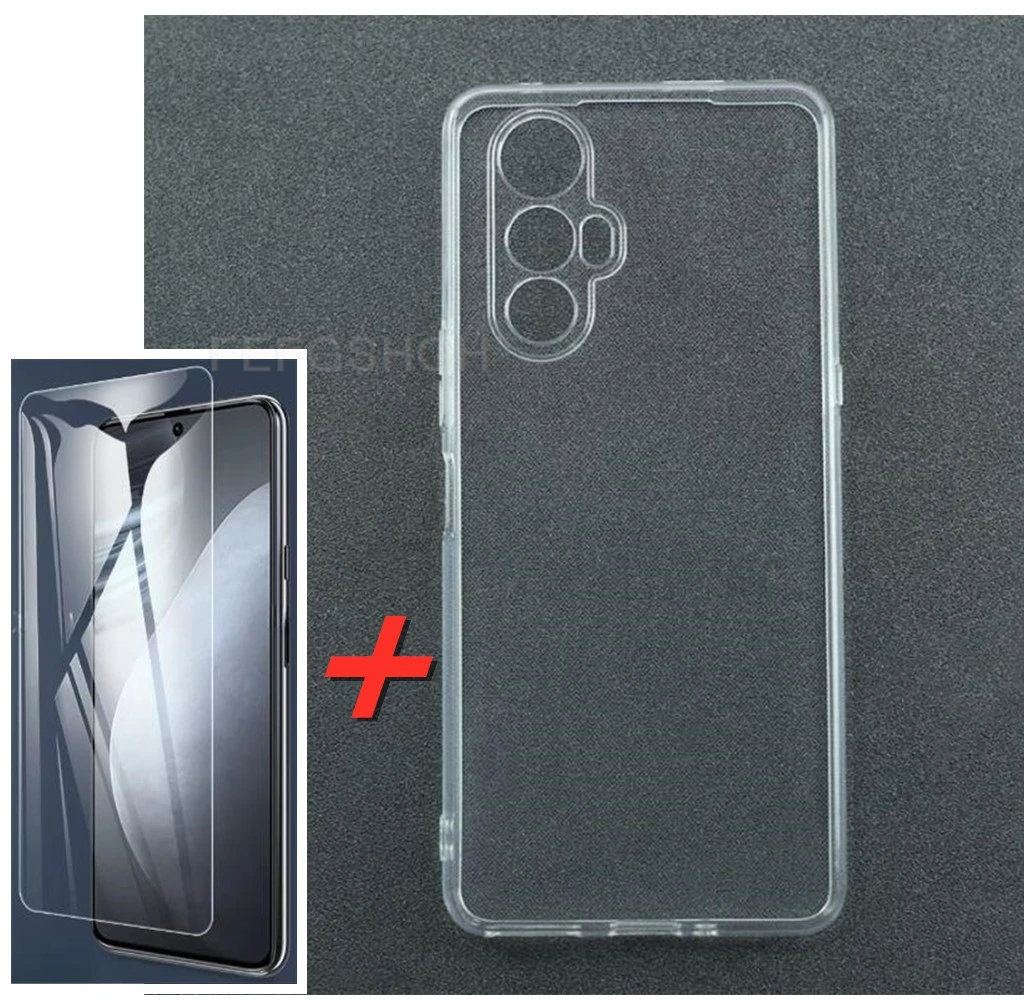 Protective Glass For Cubot Max 5 Max5 Case Silicone Clear Cover For CubotMax5 6.95\