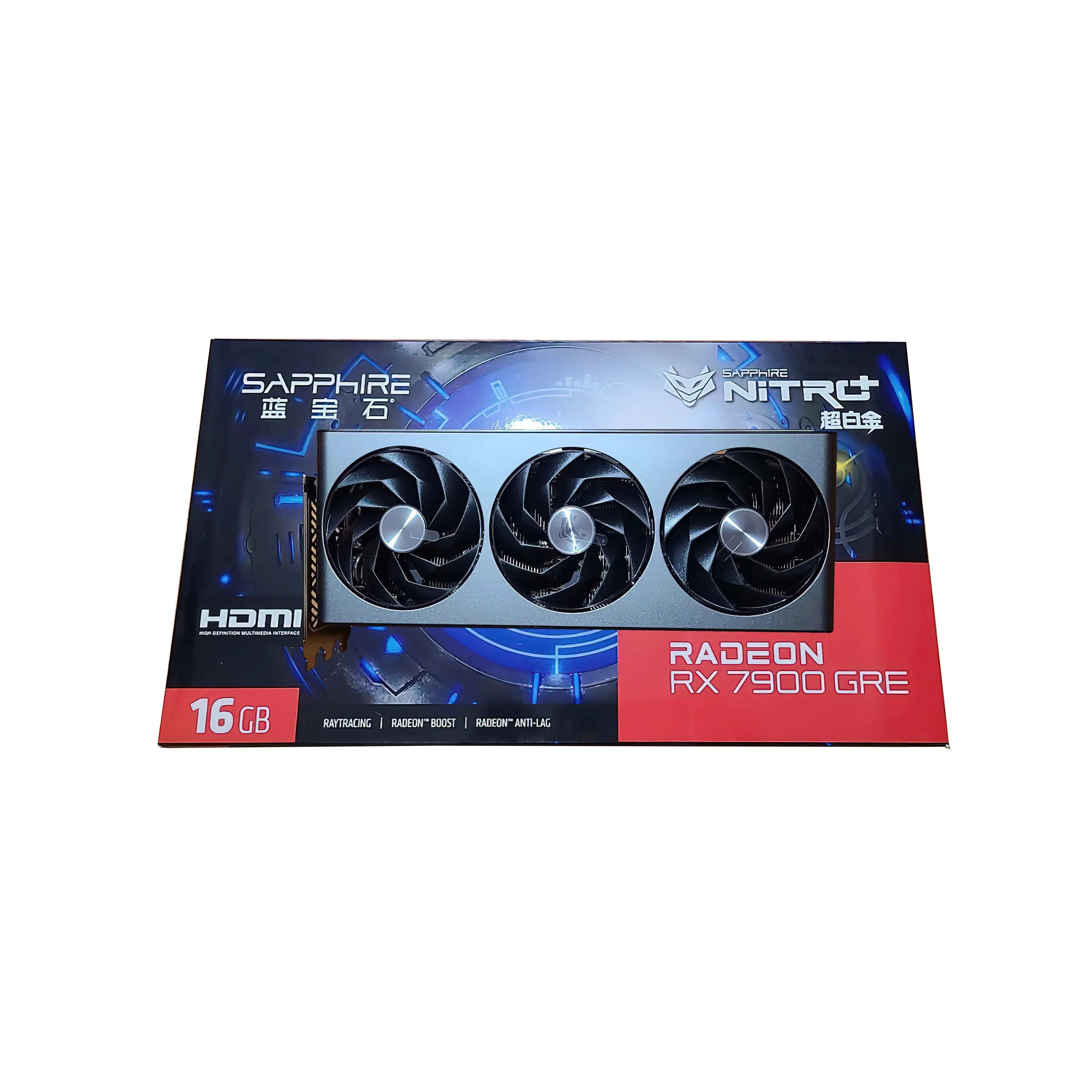 

Игровая Видеокарта Sapphire NITRO + AMD Radeon RX 7900 GRE, 16 ГБ, игровой графический процессор rx 7900 gre