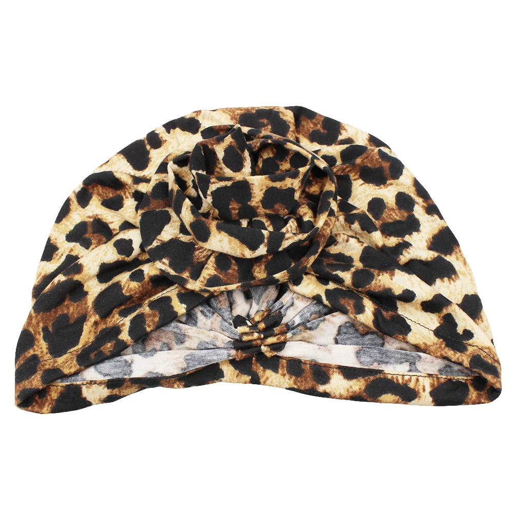 Chemo Leopard Design Women Bandanas Girl Skullies Beanie Turban Head Wrap For Hair Loss Cap Headwear Lady Rural Female HAT231