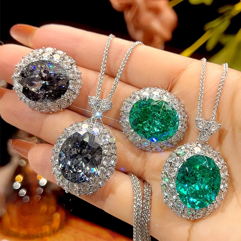 

Jewelry set with gold-plated copper and black-grey bird's nest cut main stone 15*18