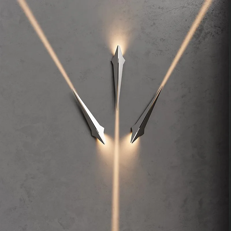 Lámpara de pared metal viento punk inteligente moderno minimalista diseño creativo