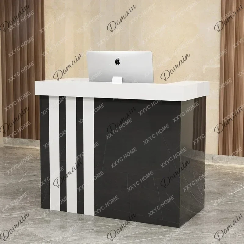 RPS Luxury Hair Salon Reception Desks Modern Office Reception Desk Counter Simple Decorations Recepcion Desk Commercial Furnitur