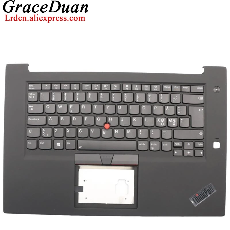 

NDC Nordic Black Keyboard Upper Case Palmrest Shell Cover For Lenovo Thinkpad P1 X1 Extreme Gen1 G1 01YU827 01YU826