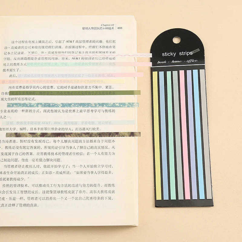 160 Sheets  Transparent Sticky Notes Self-Adhesive Reading Annotation for Books Notepad Bookmarks Memo Pad Index Tabs