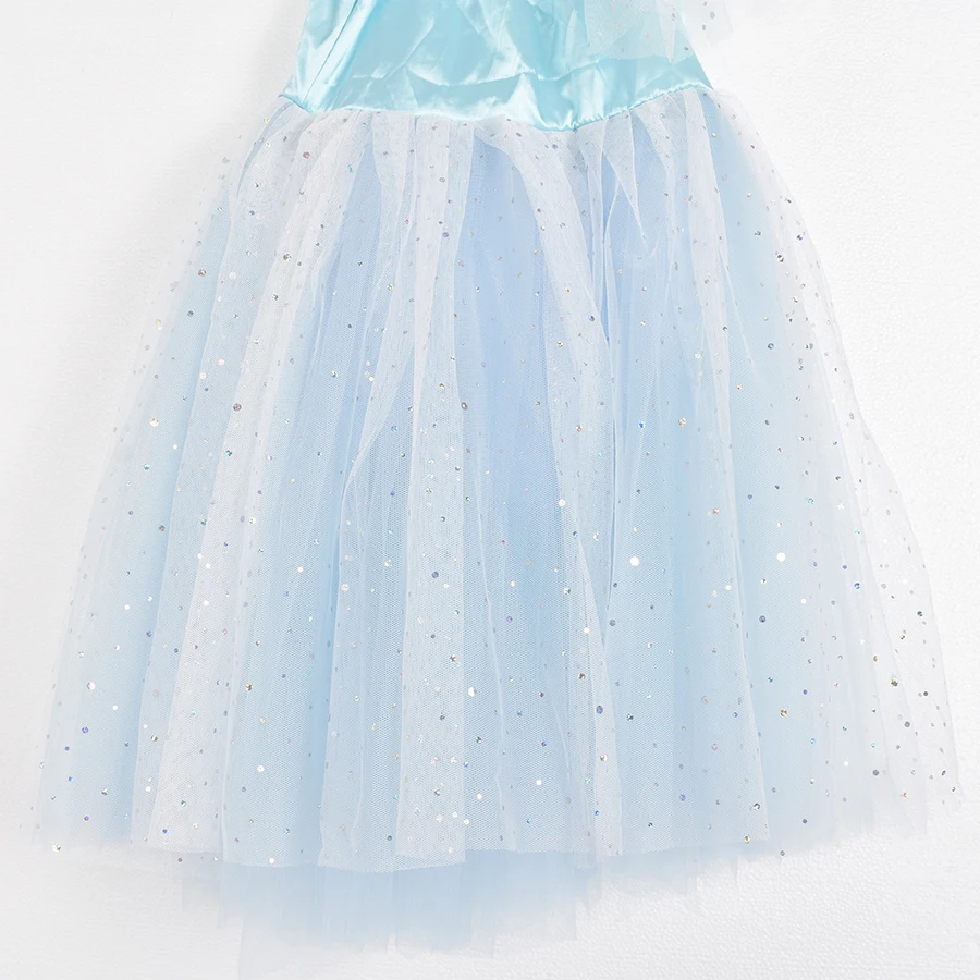 Nuova gonna da balletto per ragazze Costume da balletto professionale per bambini Performance Gonna TUTU Gonna a sbuffo da fata Garza lunga S