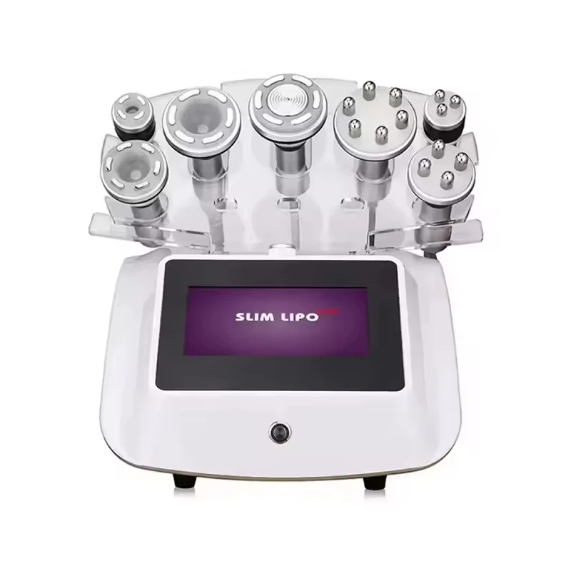 7 in 1 Strong Power 500W 40hkz Cavitation 5MHZ Multipolar Body Shaping and Slimming Radiofrequency Machine