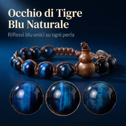 Pulsera de Piedras Naturales, Estilo Tibetano, con Cabaña Ruyi, Mantra de Meditación, para Hombre, Joyería de Yoga para Mujer, Bracciali Uomo