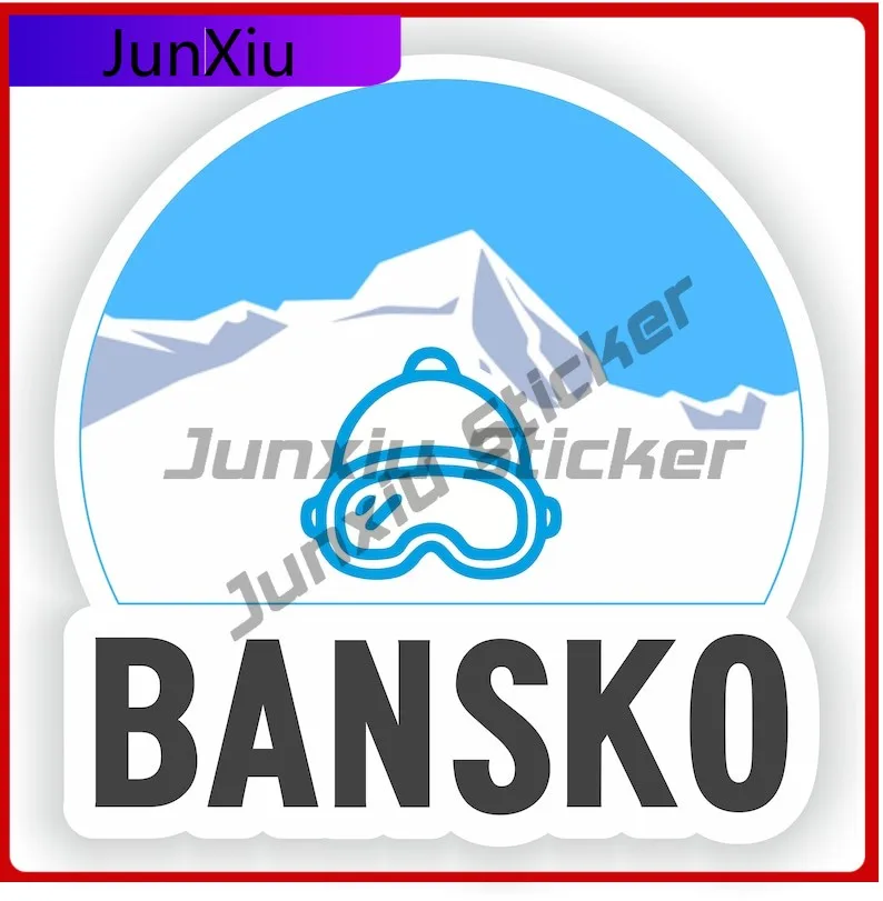 

Bansko Ski Snowboard Sticker Motorcycle Stickers Custom Vehicle Decals Bycicle Suv Sun Decoration Funny Accessories For Car Wind