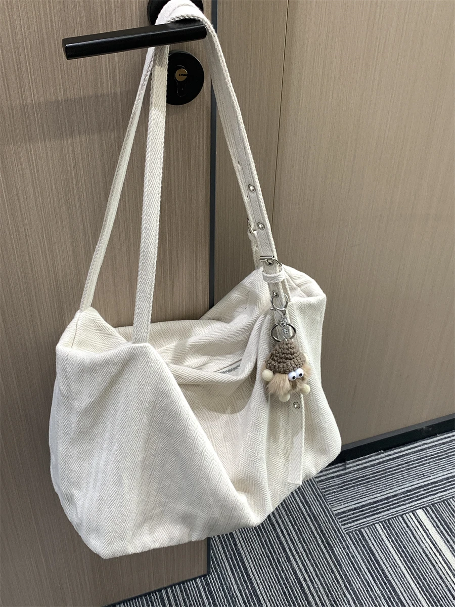 

Японская художественная большая сумка Capaci, женская парусиновая сумка для ленивых, дизайнерская большая сумка на одно плечо, наклонная большая сумка