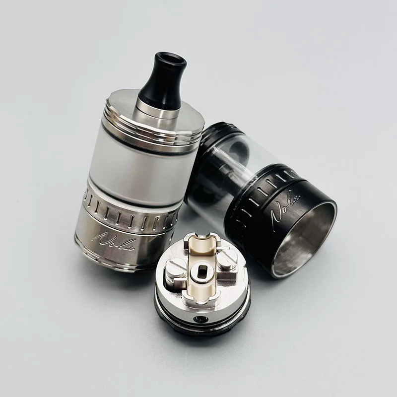 vape NOLA MTL RTA 22 مم 3.2 مل 316ss رذاذ علوي قابل لإعادة البناء بملف واحد مع دبوس هواء 0.8/1.2/1.5/1.8/2.0/2.5/3.0/3.5 مم