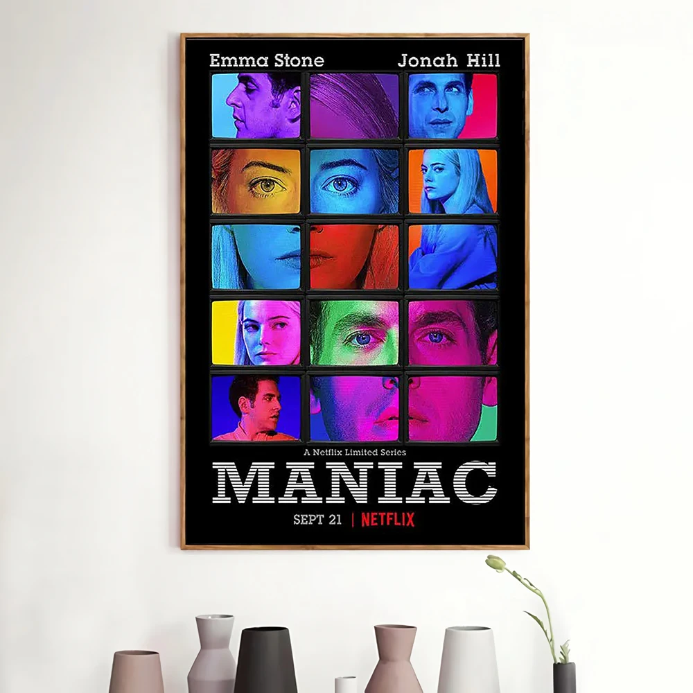 Indoor Painting Friend Gift D0099 Maniac TV Series Silk Fabric HD Poster Art Decor