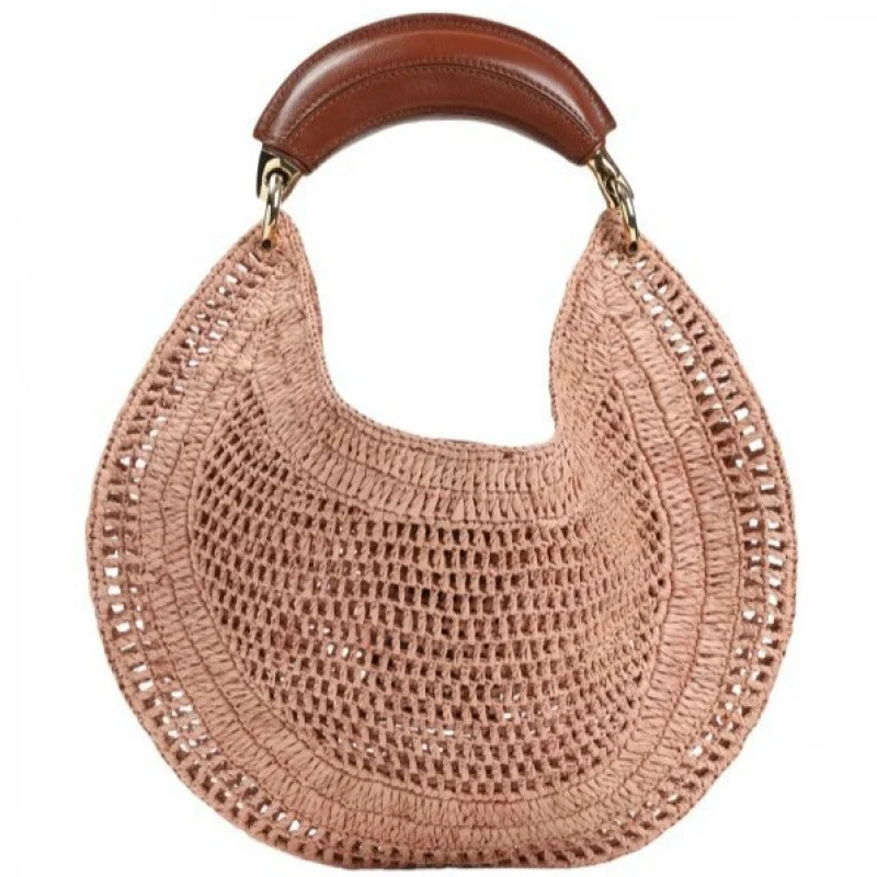 

New Niche Design Straw Crescent BagpuSoft Leather Texture Handbag Fashionable Women's Commuting Underarm Bag