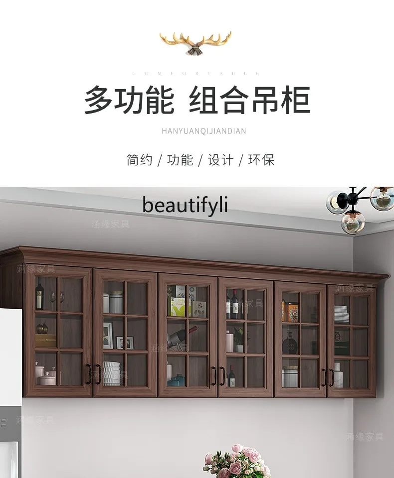 Kitchen Wall Cupboard Wall Mounted Storage Rack Living Room Top Cabinet Bedroom Balcony Wall-Mounted Locker