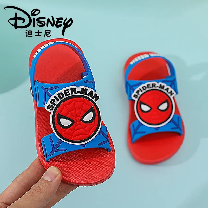 Disney Kinder Garten Schuhe Baby Junge Mädchen Cartoon Spiderman Captain America Minnie Sandale Sommer Kinder Nicht-slip Strand Pantoffel