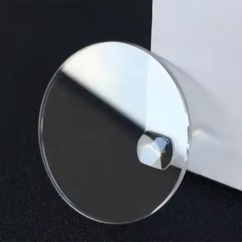 1.2mm Thick Flat Mineral Watch Crystal 29mmt to 32mm Round Glass with Date Window Bubble Magnifier Len T2509