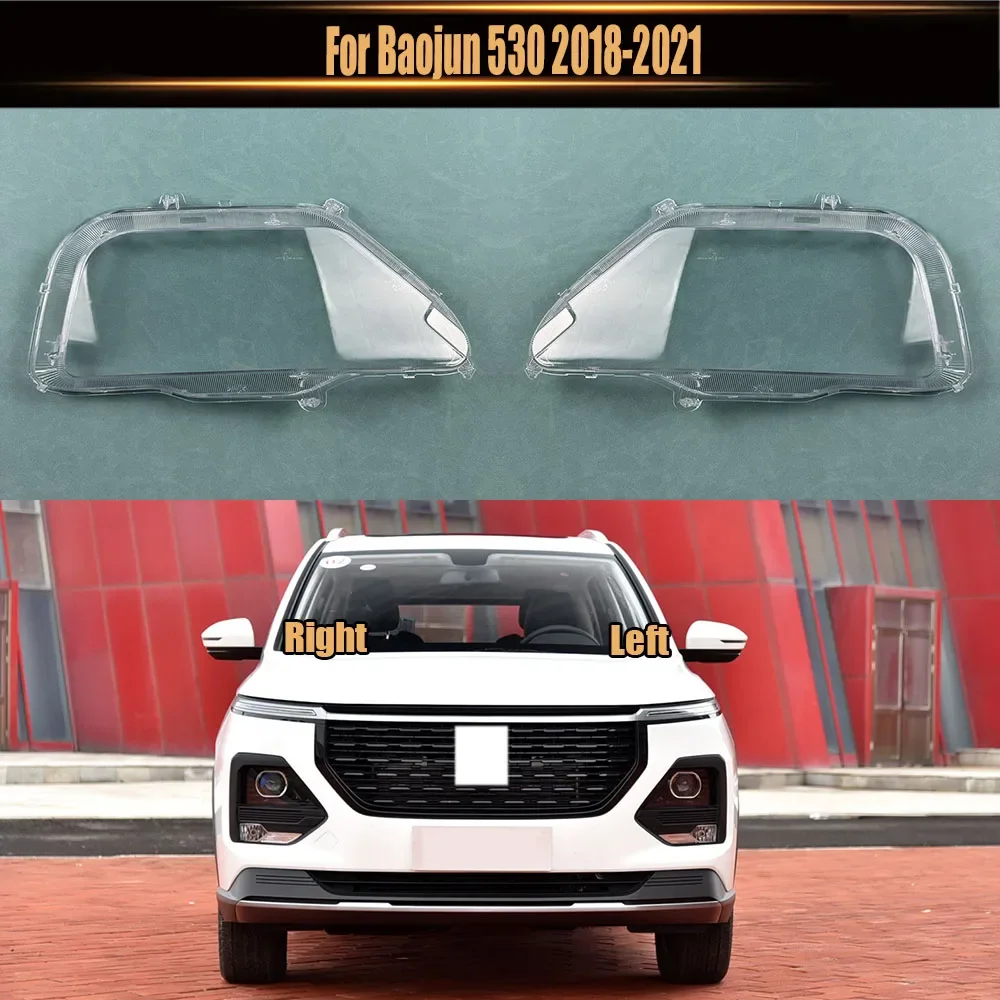 

For Baojun 530 2018-2021 Headlight Cover Transparent Lampshade Case Headlamp Shell Plexiglass Replace Original Lens