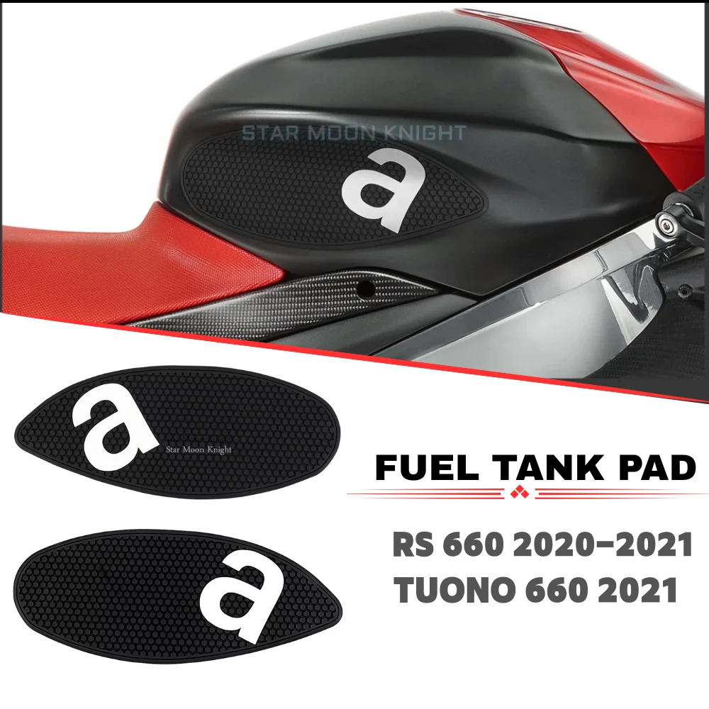 

For Aprilia RS 660 RS660 TUONO 660 2020 2021 Motorcycle Side Fuel Tank Pads Protector Stickers Knee Traction Grip Anti Slip Pads