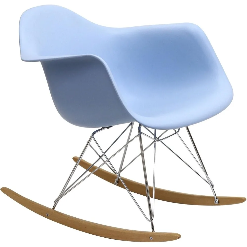 

Mid-Century Modern Molded Plastic Kid's Size Lounge Chair Rocker