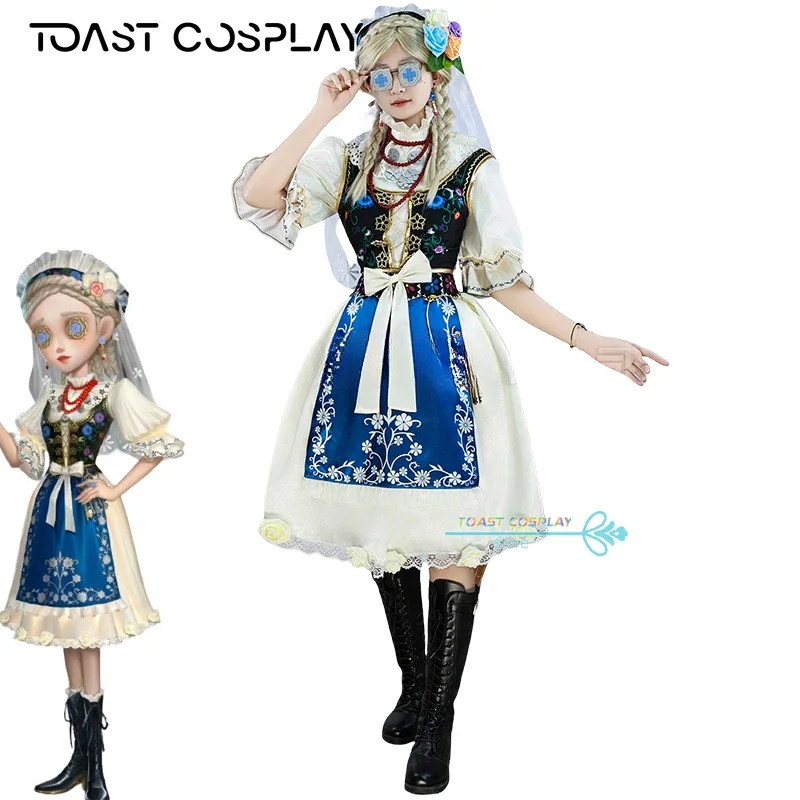 Vera Nair Cosplay Game Identity V Flavorist Survivor Perfumer Vera Nair Judith The Dove Cosplay Costume Party Uniform Dress