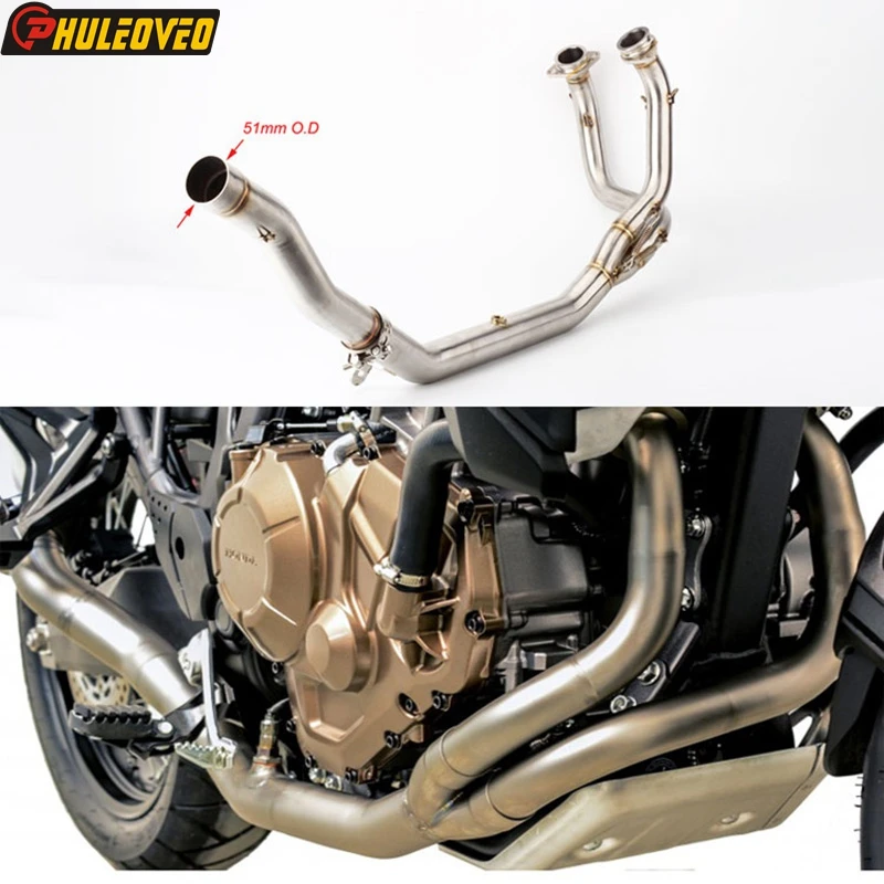 

For Honda Africa Twin CRF1000L CRF1100L 2016-2023 Motorcycle Exhaust System Header Link Pipe for 51mm Exhaust Original Muffler