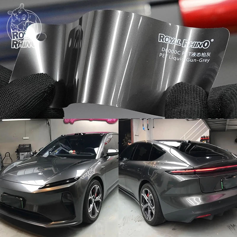 

Liquid Gunmetal gray Vinyl Wrap Film for car body wrapping