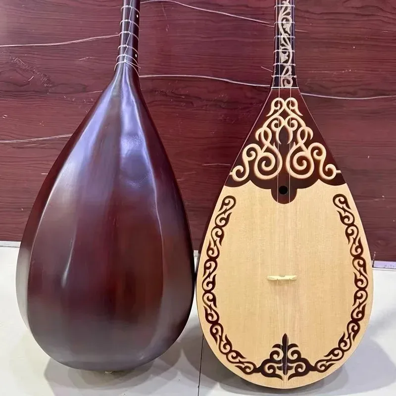 100CM Handmade Dombra Wooden Xinjiang Uyghur Dombra Professional Adults Performance Dombyra Ethic Plucked Musical Instrument