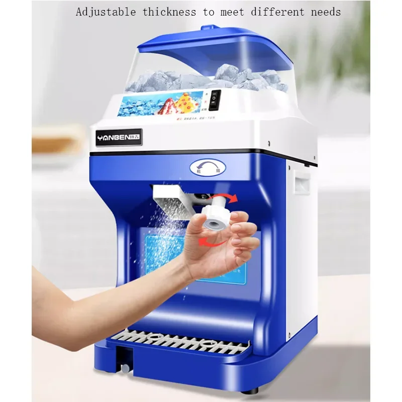 electric commercial cube ice shaver crusher machine for commercial bar and shop Shaved ice machine