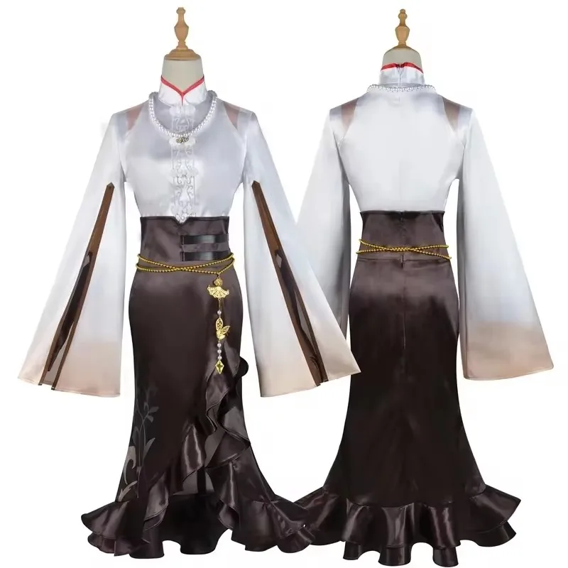 Anime Genshin Impact Ningguangcosplay Costume Gorgeous Dress Uniform Role Playing Costume Halloween Women's Clothing