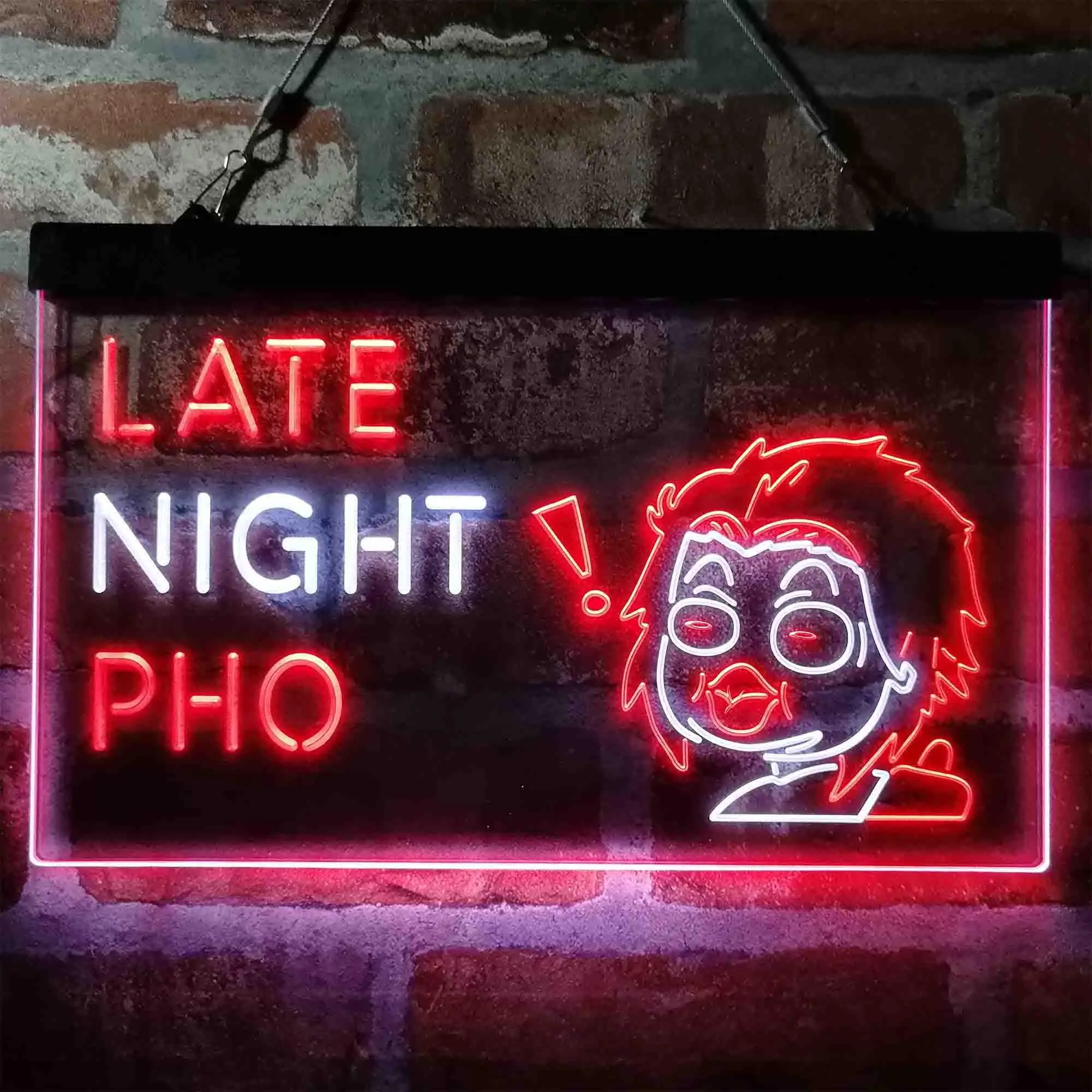 

Late Night Pho Вьетнамская лапша, двухцветная светодиодная неоновая вывеска st6-i3988