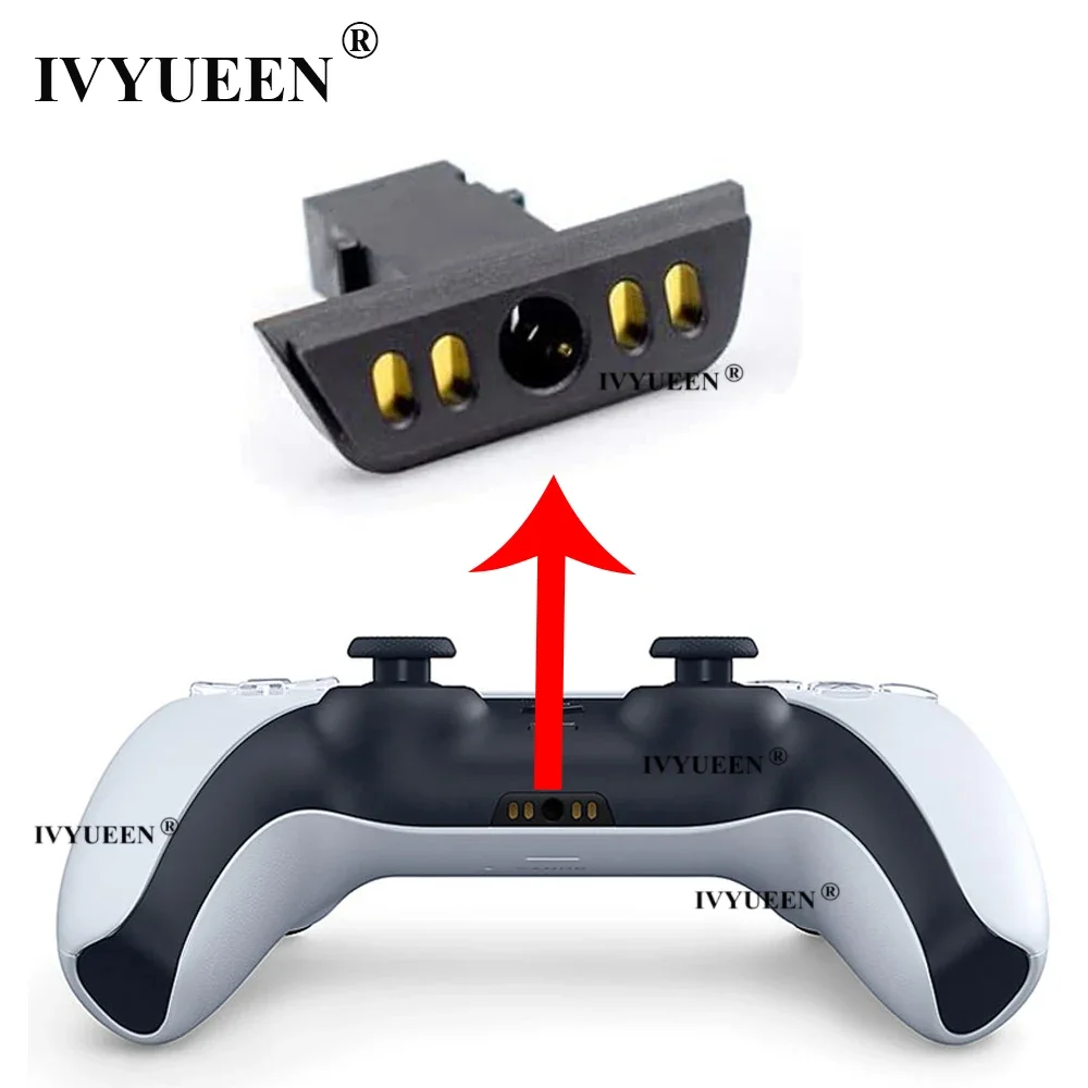 IVYUEEN 2 10 PCS for DualSense PS5 Headphone Headset Port Socket Jack Connector Charging Dock Power Charger Port Repair Part