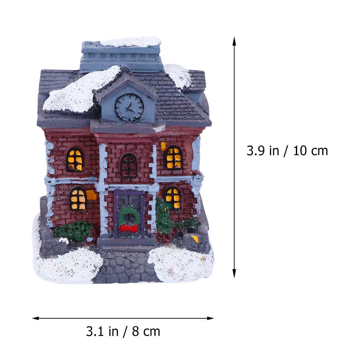 

Glowing Christmas Ornament Resin Craft Holiday Decorative Light Up Festive Decoration For Home Hotel Restaurant