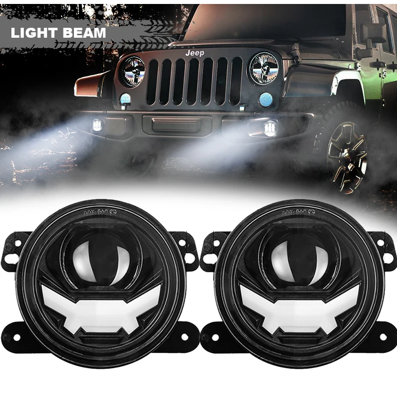 

4 Inch Round Led Fog Light Headlight 30W Fog Lamp Offroad for Hummerr H2 2003-09 For Jeep Wrangler JK TJ LJ