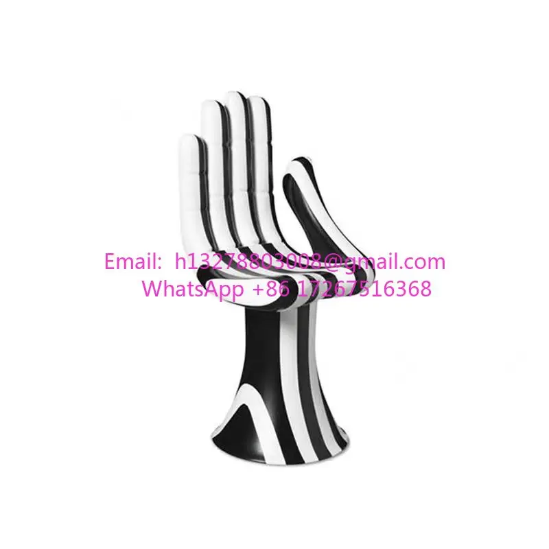 

FRP special-shaped Buddha palm chair, stool ornament, leisure chair