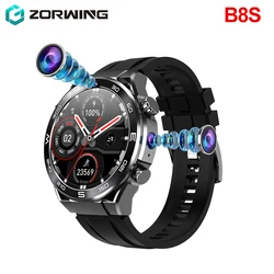 B8s Mobilfunk karte eurasische Version Smartwatch 2GB RAM Amoled WLAN GPS 32GB ROM Position App Bluetooth Männer Frauen Wireless 2024