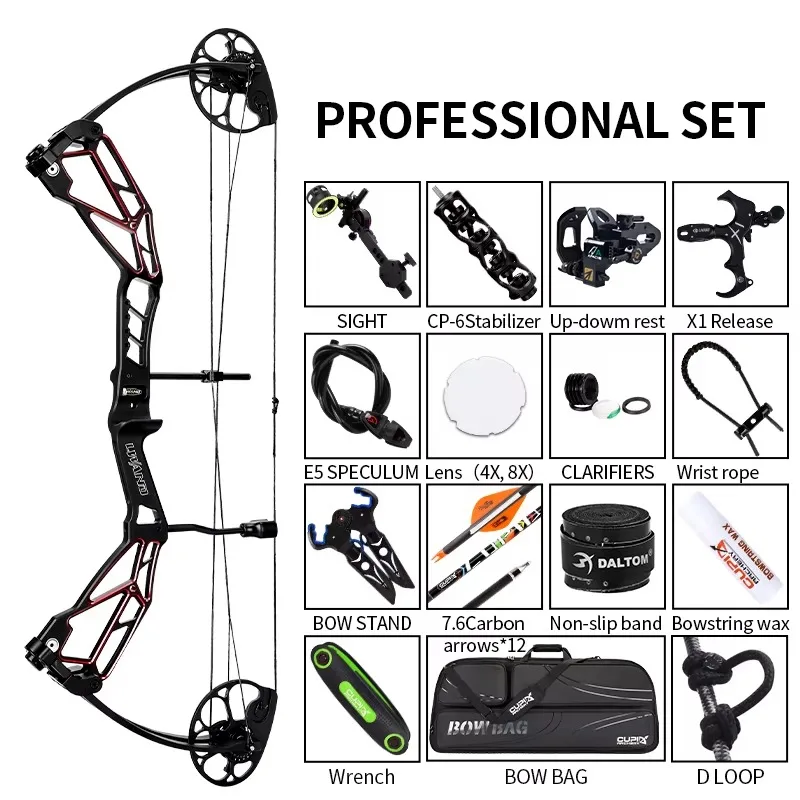 LWANO 양궁 프로 제조업체 Lwano 컴파운드 보우 사격 및 컴파운드 사냥용 보우 손목 밴드 양궁 풀 세트