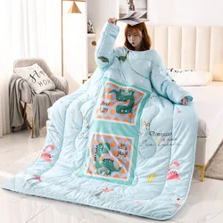 New autumn and winter thickened sleeping bag anti kick quilt sleeve quilt pillow for lazy quilt in student dormitory