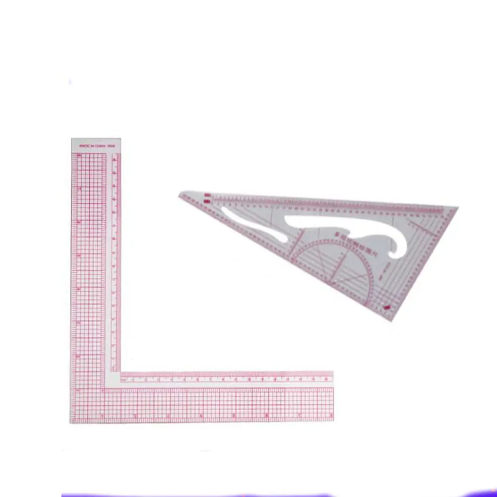 7Pcs Multi-Function Rulers Set Clear Scale Durable High Accuracy Clothing Design Drawing Tools Tailor Sewing Rulers
