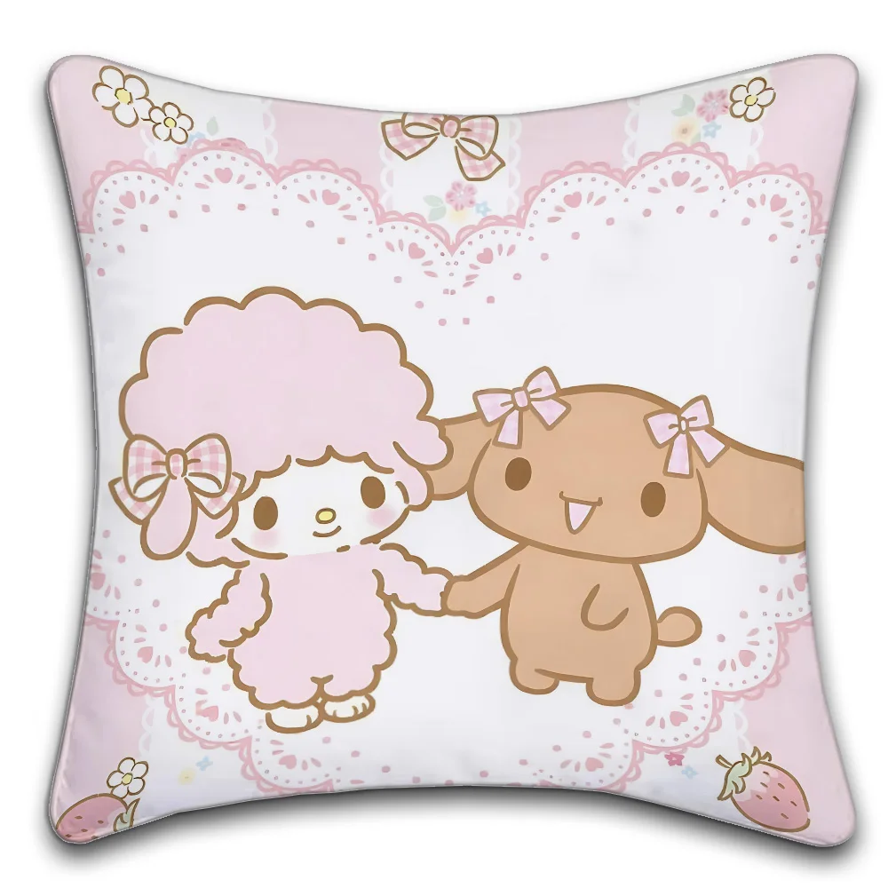 Sanrio My Sweet Piano Anime  Decorative Pillowcase Square Pillowcase Home Office Decorative Cushion Cover
